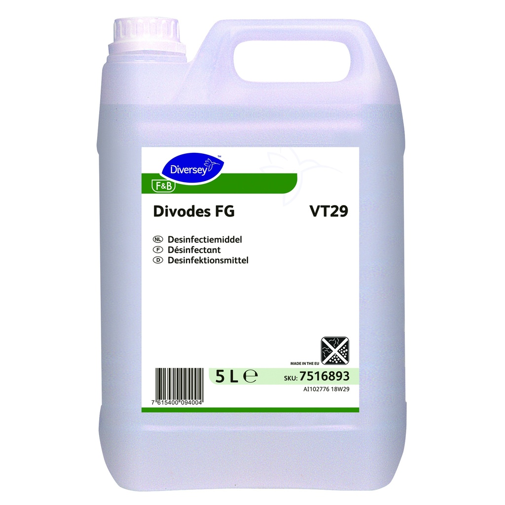 Divodes FGVT29 en 5L-agréé 109B-Biocide | Materne Dormal